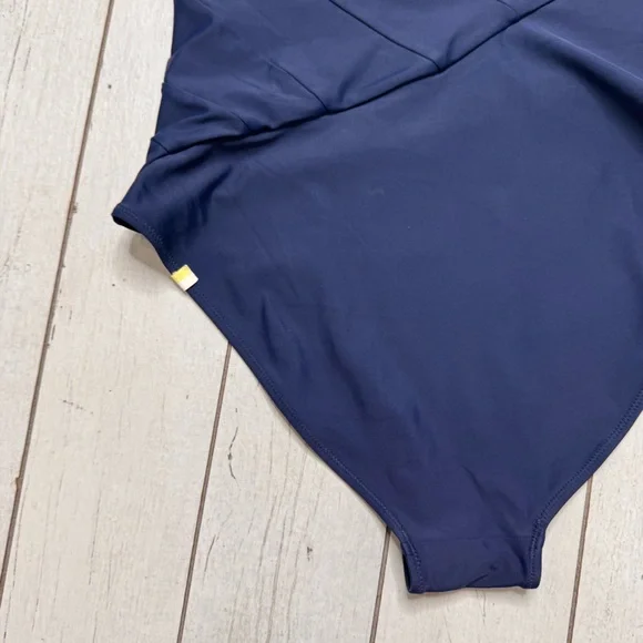 Summersalt Sidestroke One Piece One Shoulder Swimsuit Size 12 Navy Blue - Picture 7 of 9